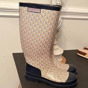 Vineyard Vines rain boots size 10 excellent condition